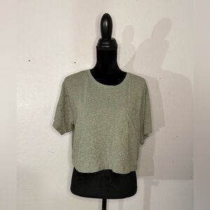 Fashion Nova Grey Cropped T-Shirt